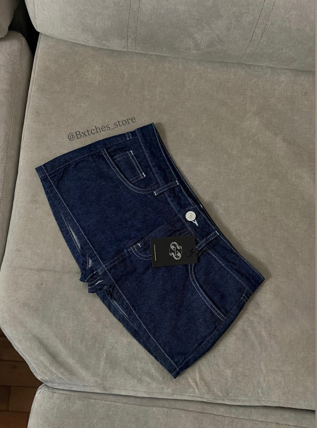 Minifalda Denim Cadera (short interno)