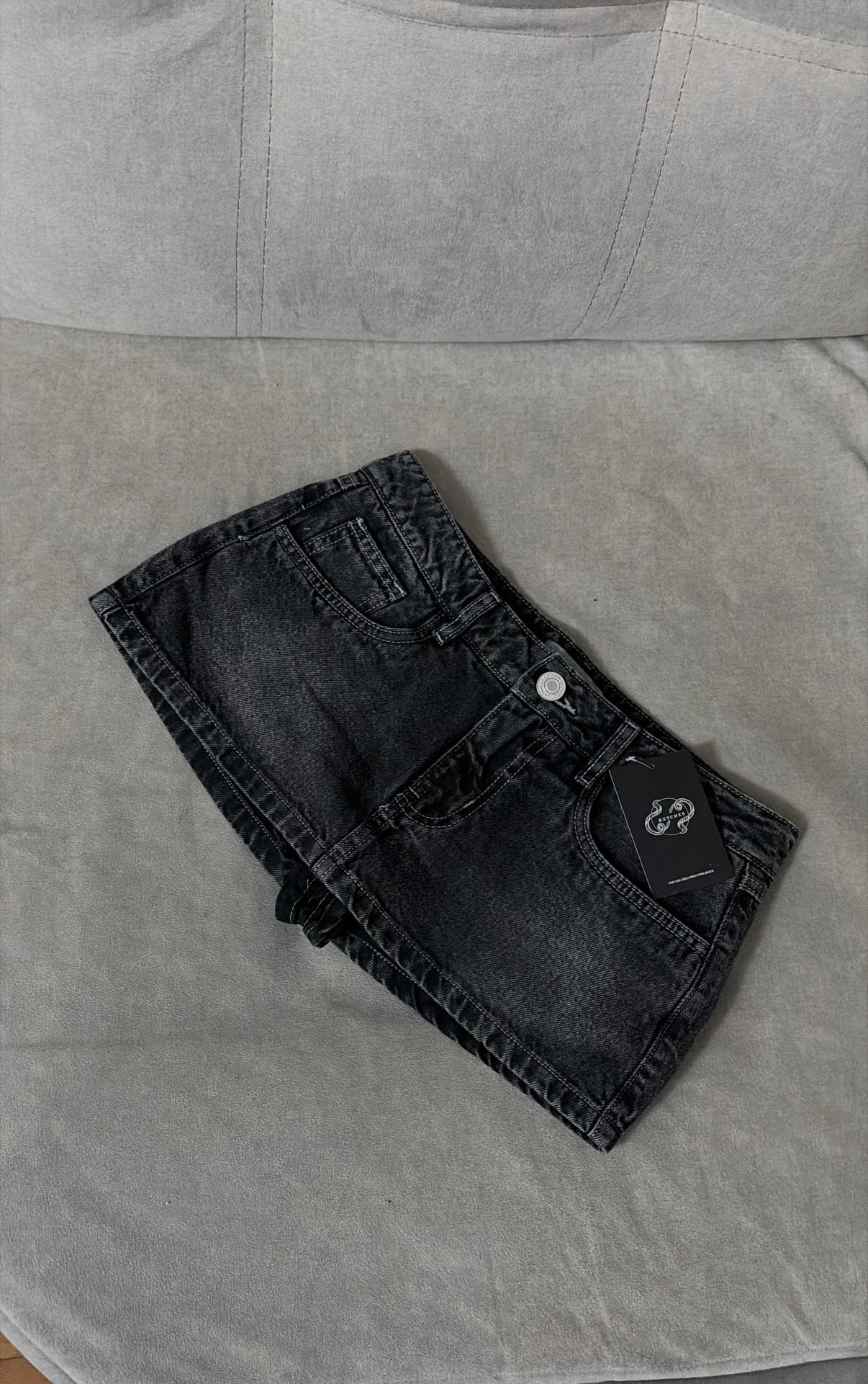 Minifalda Denim Cadera (short interno)