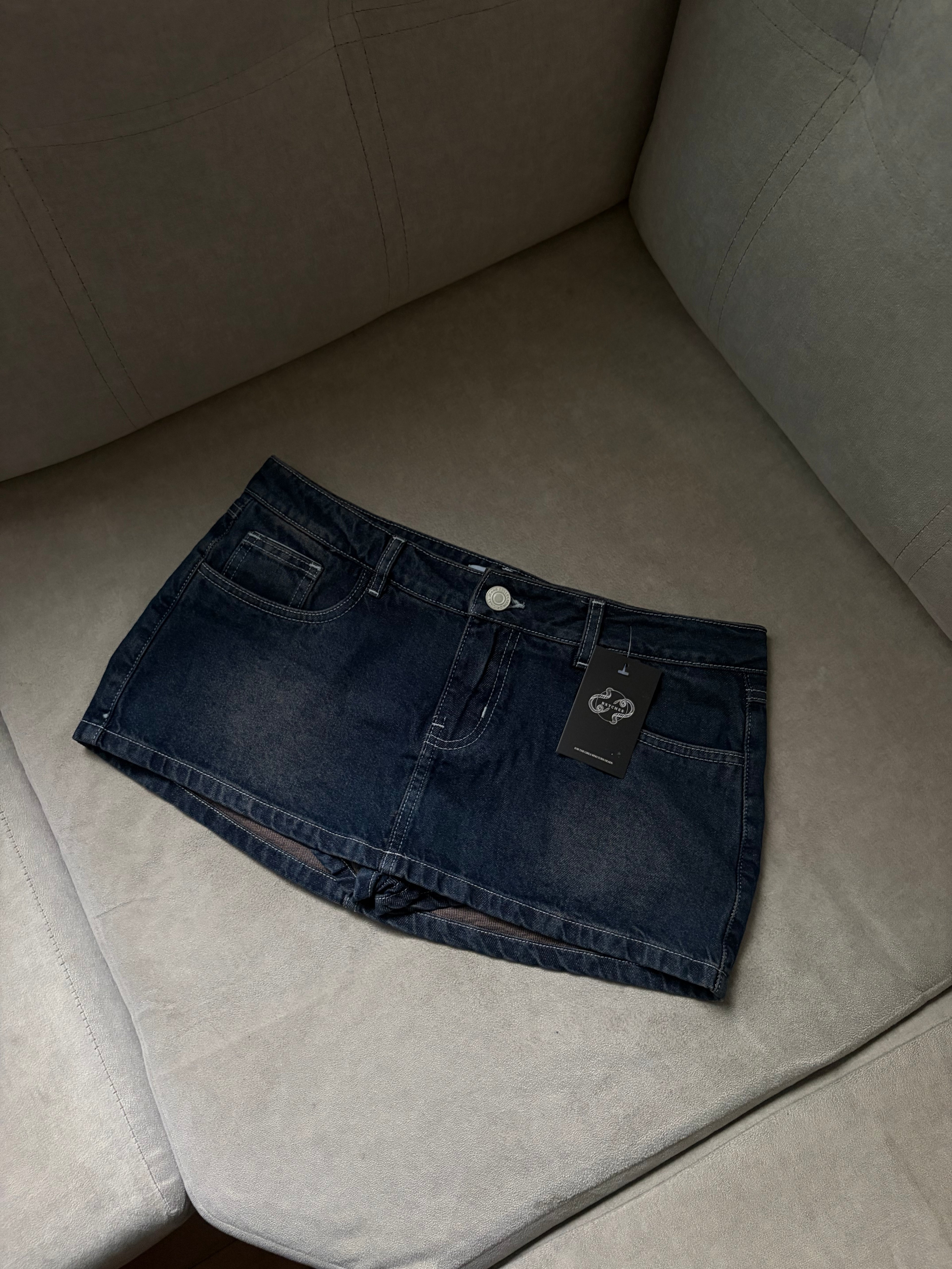 Minifalda Denim Cadera (short interno)