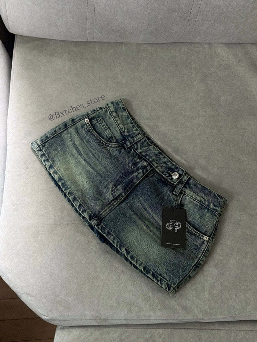 Minifalda Denim - A la cadera - BxtchesStore